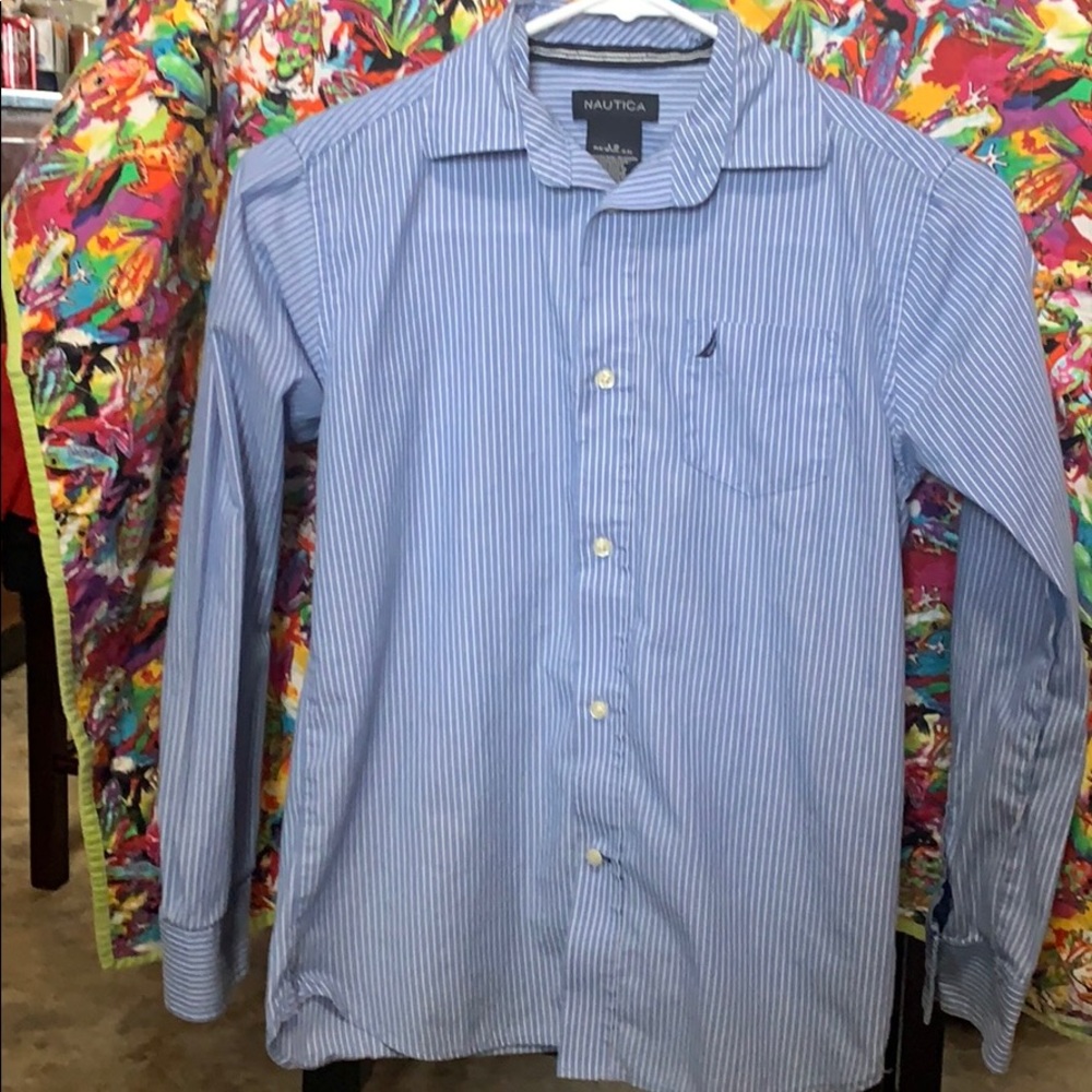 Boys Nautica Long sleeve button down dress shirt